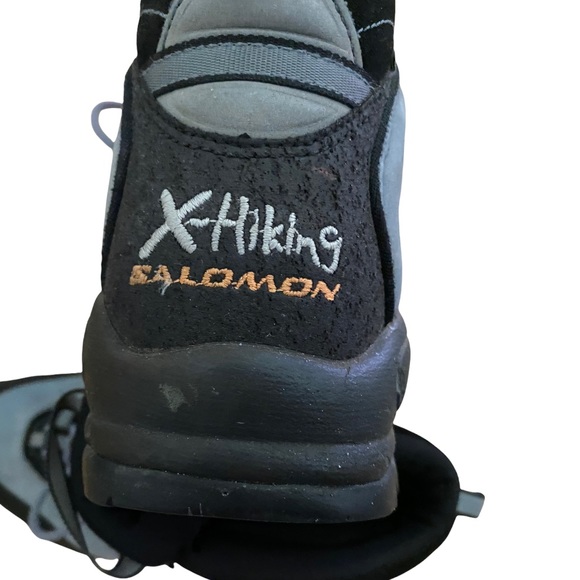 SALOMON X-Hiking Contagrip Clima-Dry Black & Gray High Top Boots-9 Women’s 10.5 - Picture 6 of 10